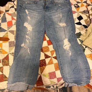 Torrid Light Blue Distressed Boyfriend Jeans